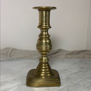 Vintage Elegant Brass Candlestick Holder